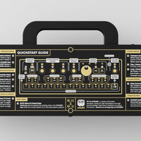 CHOMPI Device Render - Classic Black - Bottom Panel (Quickstart diagram)