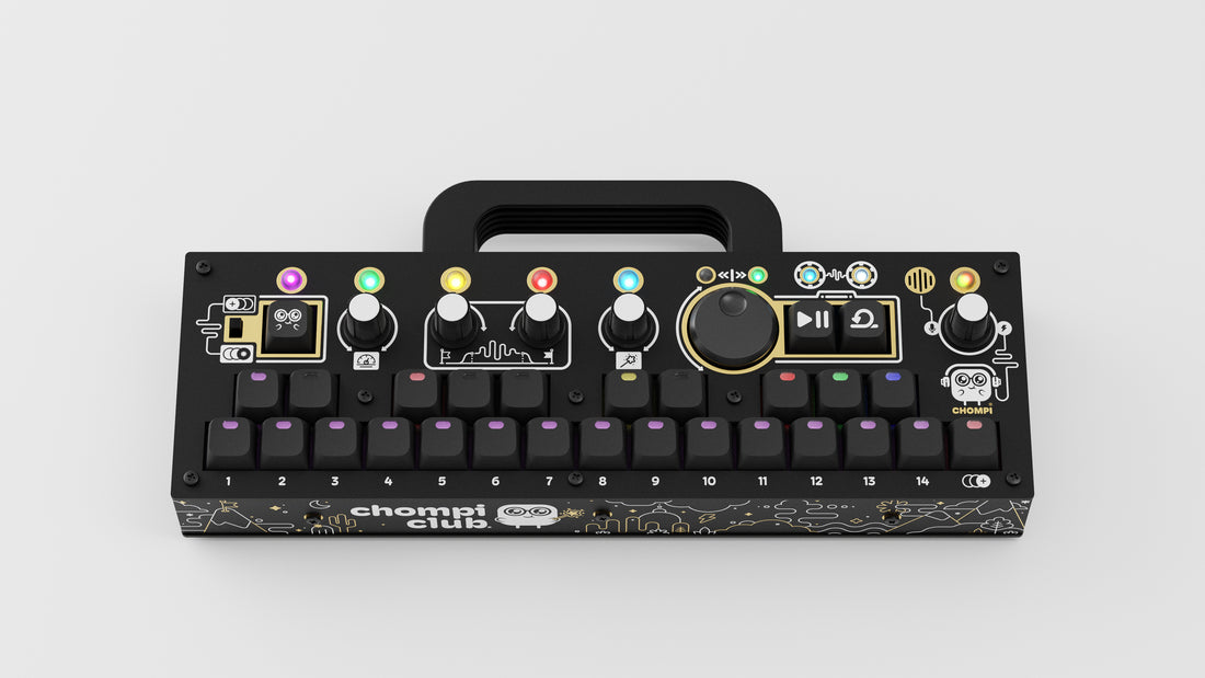 CHOMPI Device Render - Midnight Edition - Top View