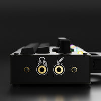 CHOMPI Midnight Edition Device Render (on dark background) - Right Panel (Audio Jacks)