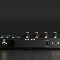 CHOMPI Midnight Edition Device Render (on dark background) - Rear Panel (Main Output, Storage, Handle, Power)