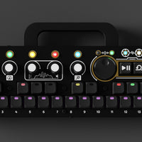 CHOMPI Midnight Edition Device Render (on dark background) - Top Panel & LED Shift Menu