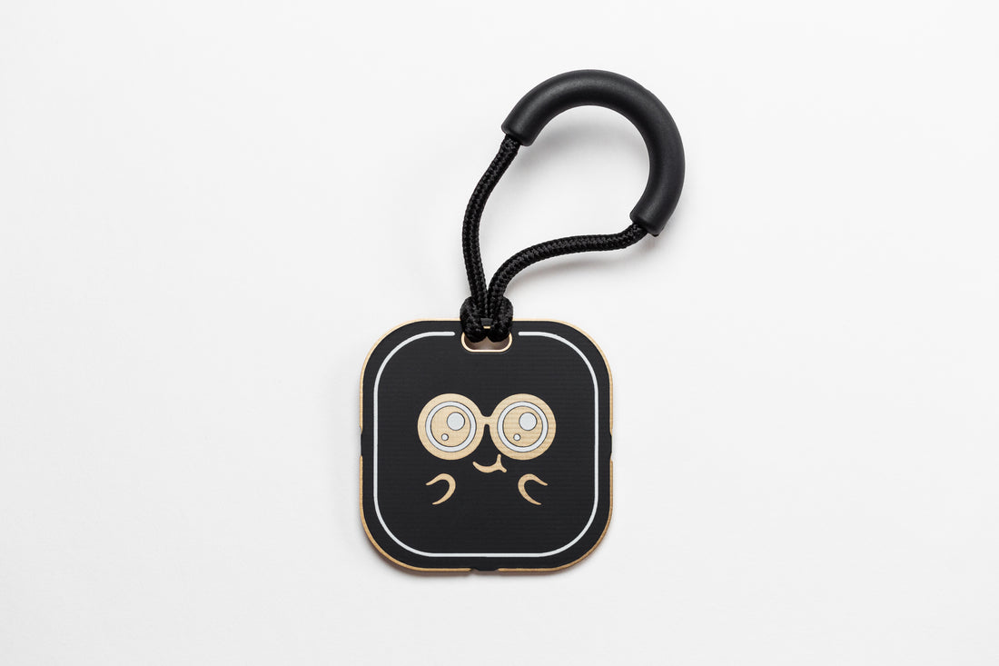 CHOMPI Club Swag Pack - Black Keychain (Back side) - CHOMPI face graphic