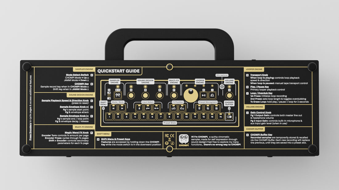Chompi Club: Adorable Daisy powered sampler and looper now in black 