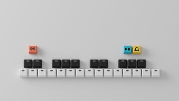 Classic Marshmallow Keycap Set - Top down view