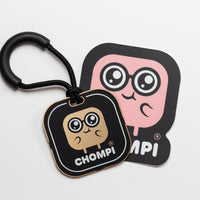 CHOMPI Swag - Black Keychain & CHOMPI Sticker